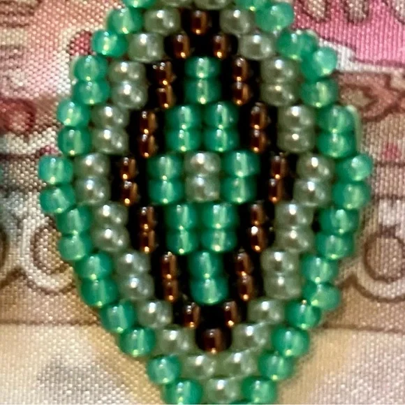 HAND CRAFTED BOHEMIAN BEADED EARRINGS *NEW *JAPANESE GLASS BEADS *LIGHTWEIGHT - Picture 6 of 8